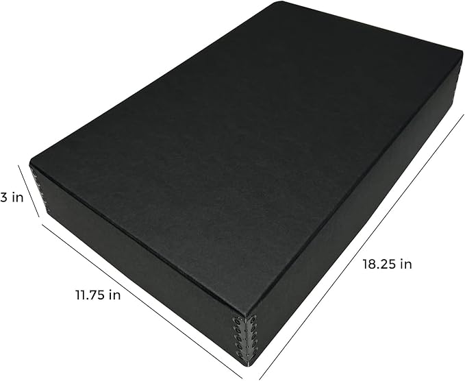 Lineco Museum Archival Storage Box, 11.75x18.25x3 in. Drop Front Design. - Image 2