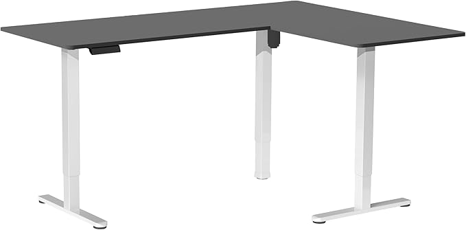 VIVO Electric Corner 63 x 55 inch L-Shaped Standing Desk, Memory Height - Image 9