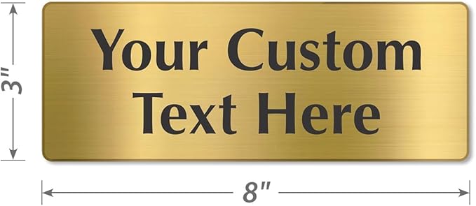 SmartSign Custom Brass Sign - Image 4