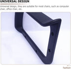 Holibanna Office Chair Arm Rest Replacement Rings Black Plastic 2 Pcs | Slanting Angle Office Chair Arm Rest universal fit for most chairs