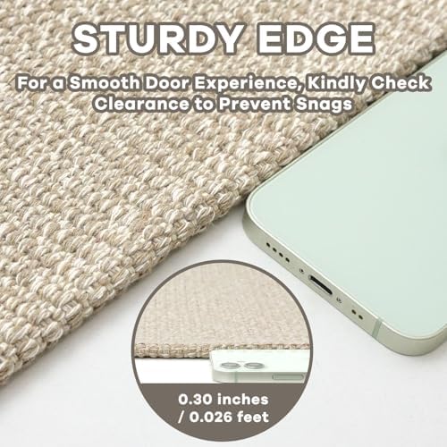 earthall washable runner rug 2x6 ft non slip shown in use