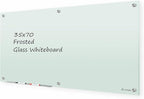 J&J worldwide Glass Whiteboard 6' x 3', Frosted Glass Dry Erase Board by JJworldwide