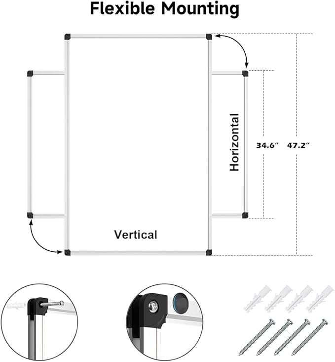 XBoard Magnetic Whiteboard 48 x 36, Dry Erase Board - Image 5
