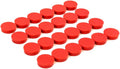 Bullseye Office 24 Round Red Fridge Magnets, Button Shaped, Small Colorful by BullseyeOffice