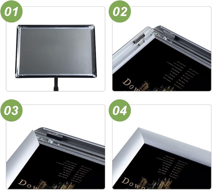 Adjustable Poster Sign Stand Holder Heavy Duty Snap Open Aluminum Pedestal - Image 4