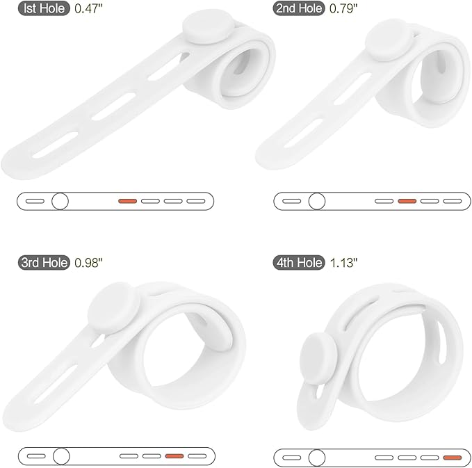 Donruby 24Pcs Silicone Cable Ties - Image 3