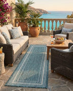 rugs.com - outdoor border rug – 6 ft showing dimensions