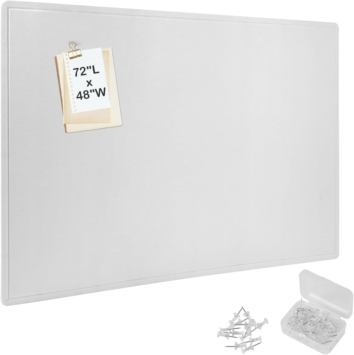 Extra Large Bulletin Board, 72 x 48 Inches Decorative Felt Pin Board Foldable...