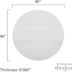 DESKU - Circle Gaming Chair Mat, Computer and Office Chair Mat - Image 2