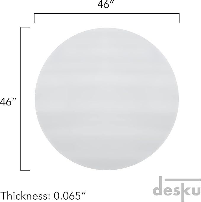 DESKU - Circle Gaming Chair Mat, Computer and Office Chair Mat - Image 2