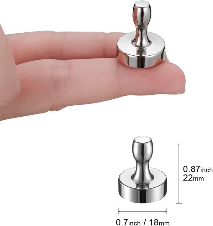 BTLIN Heavy Duty Fridge Magnets Extra Strong, Large Magnetic Push Pins - Image 2