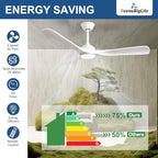 outdoor ceiling fan with light: 52 inch 3, close-up detail