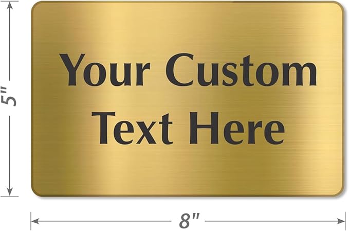 SmartSign Custom Brass Sign - Image 5