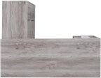Pemberly Row L Shape Corner Storage Desk in Grey Driftwood, Letter/Legal File - Image 8