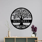 Custom Name Elaborate Tree of Life Metal Sign Personalized Tree of Life Metal - Image 4