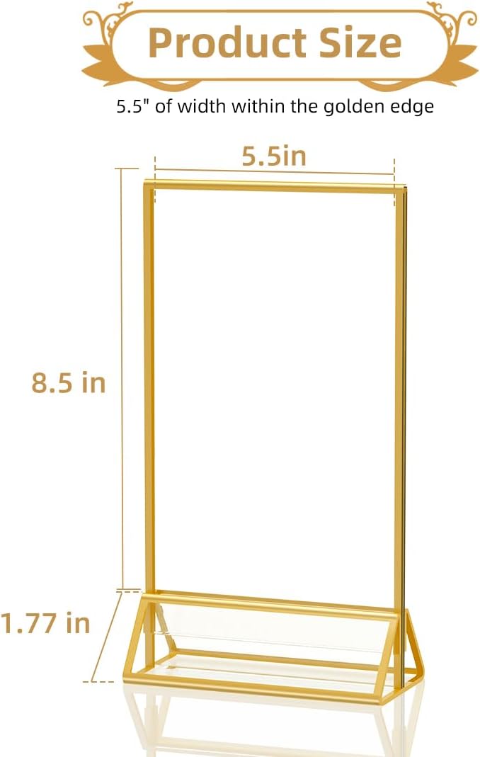 8.5 x 5.5 Acrylic Sign Holder - Image 2