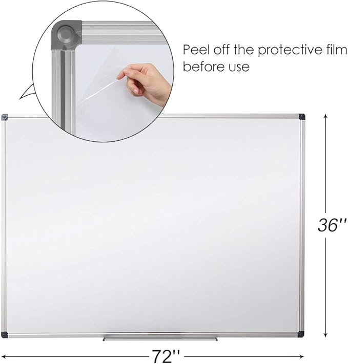 XIWODE Large 36x72 Inch Magnetic Dry Erase Whiteboard - Image 2