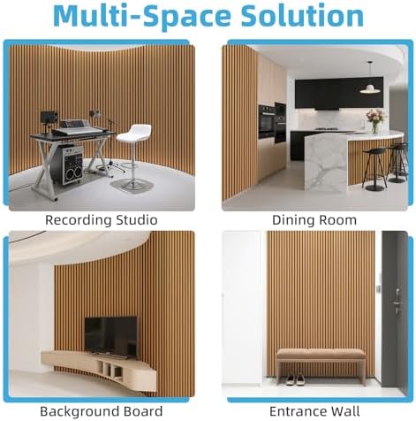 art3d roll-flat acoustic wood slat wall panel, 95.3, view 9