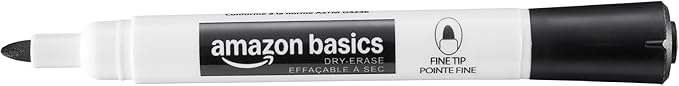Amazon Basics Low-Odor Dry Erase Whiteboard Markers, Chisel Tip - Image 3