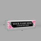 Signs ByLITA Floral Pattern Customized Nameplate | Midnight Bloom Personalized - Image 7