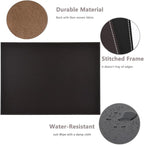 KINGFOM Desk Pad & Mat 24" x 18" Protector Large Mouse Pad PU Leather - Image 8