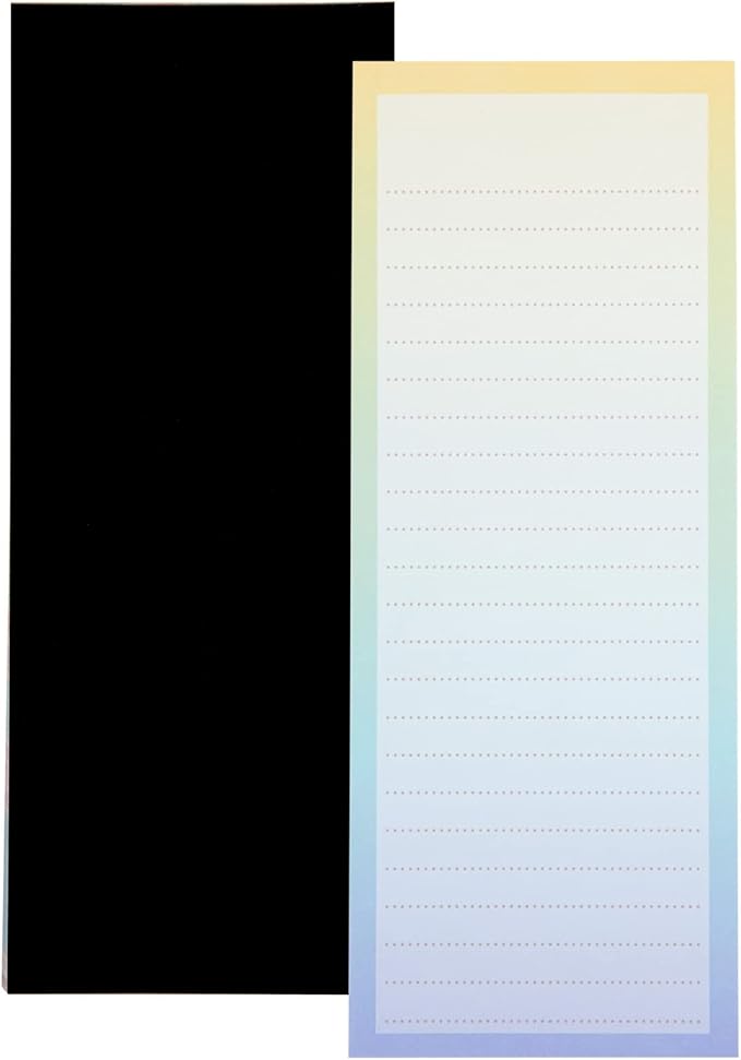 6 Pack Magnetic Notepads for Refrigerator, To Do Lists, 3.5x9 inch Pastel - Image 6
