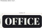PATIKIL Office Sign, Acrylic 6"x2" Self Adhesive Door Sign Sticker Waterproof - Image 2