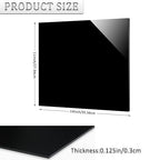 2 Pieces Black Acrylic Sheet, 11 x 14 Inch 1/8 Inch Thick, Home Decor, Display - Image 2