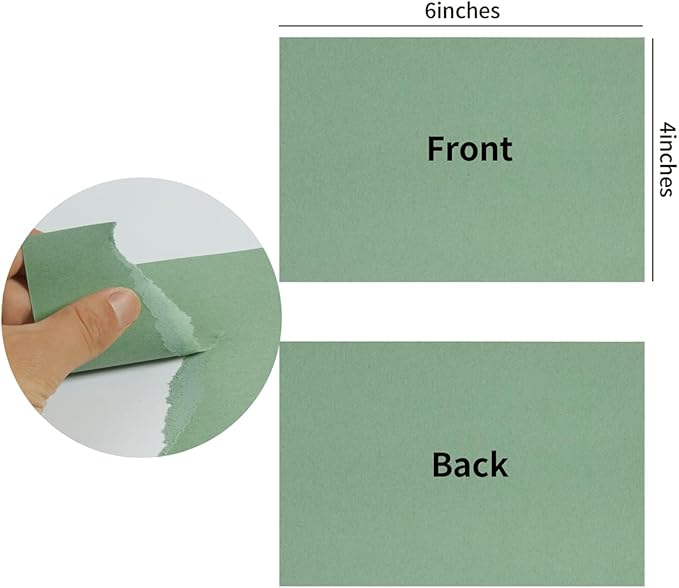 50 Sheets Blank Cardstock Paper 250 GSM Thick Heavy Cards Stock - Image 2