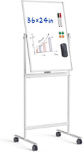 Rolling Whiteboard/w Height Adjustable, Mifuro 24 X 36 Large Portable Dry Erase by MifuroOfficeProduct