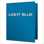Oxford Twin-Pocket Folders, Textured Paper, Letter Size, Light Blue, Holds 100 - Image 3