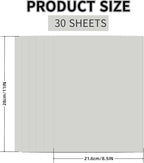 30 Sheets Grey Cardstock 8.5'' x 11'', 250gsm/90lb Heavyweight Cover Cardstock - Image 2