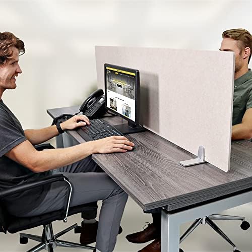 OBEX Free Standing Desk PET Privacy Screen Table Top Home & Office Furniture by OBEX