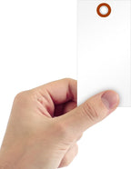 SmartSign 4.75 x 2.375 inch Blank White Shipping Tags - Image 2