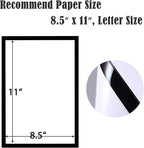 JIUYE 24Pcs 8.5x11 Magnetic Sign Holder Wall Mount, Self-Adhesive Plastic - Image 2