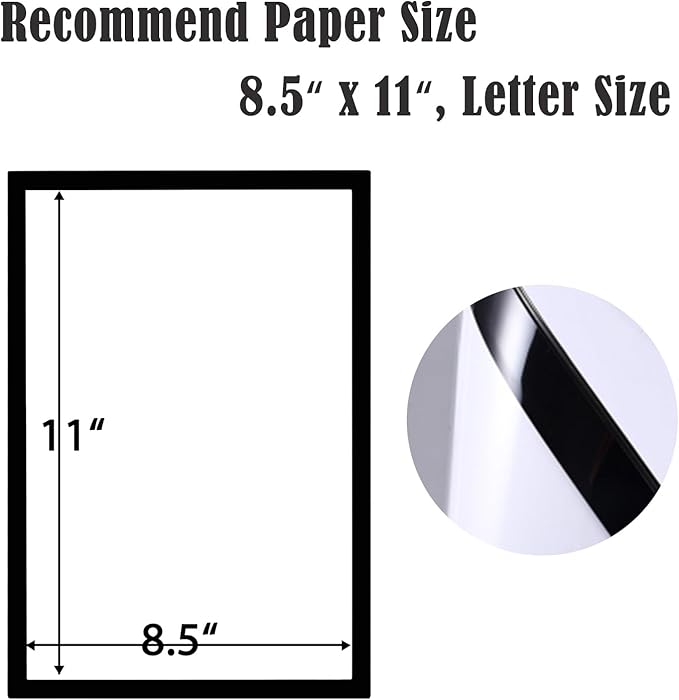 JIUYE 24Pcs 8.5x11 Magnetic Sign Holder Wall Mount, Self-Adhesive Plastic - Image 2