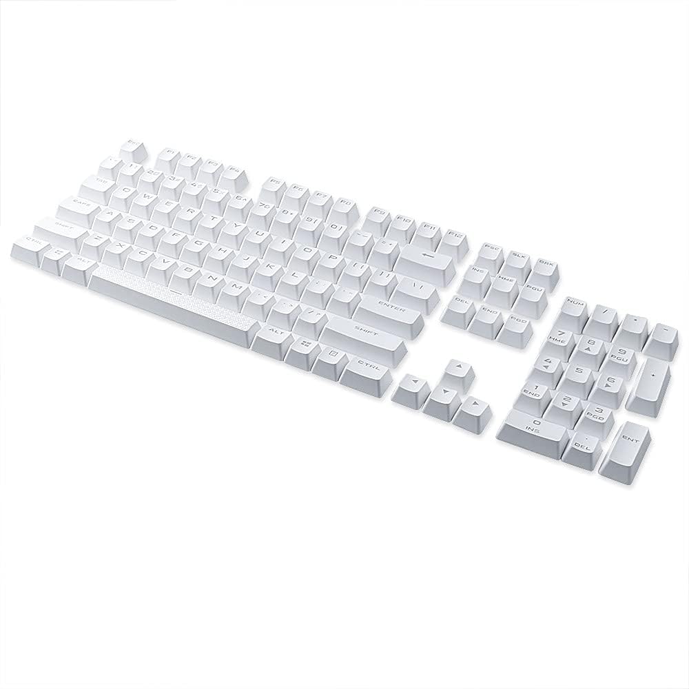 PBT Double-Shot Full Set 104 Key keycaps US Layout Replacement for Corsair K7...