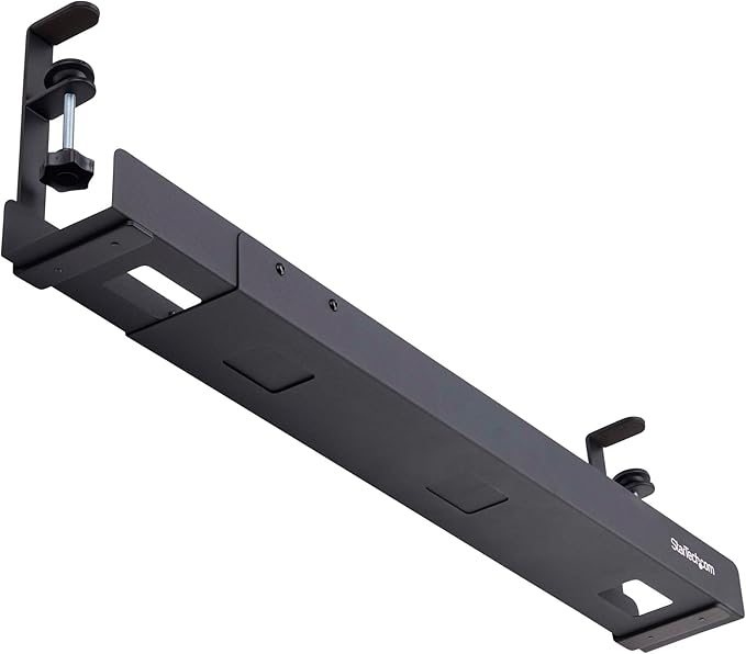 StarTech.com Under Desk Cable Management Tray, Length Adjustable, Clamp-On - Image 5