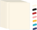 100 Sheets Cream Cardstock 8.5 x 11 Off White Card Stock, Goefun 65lb Ivory by Goefun