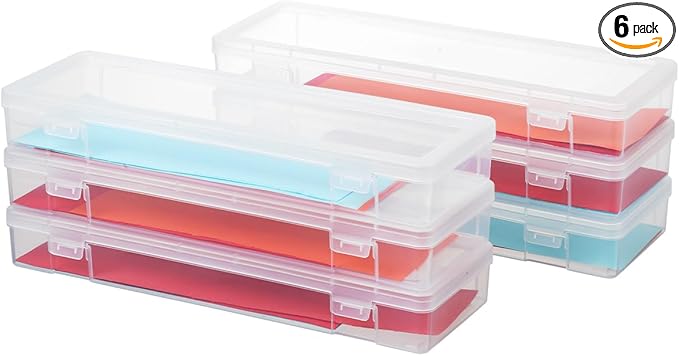novelinks Stackable Plastic Clear Storage Box Containers by novelinks