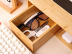 dual monitor stand riser with drawer for desk, package contents