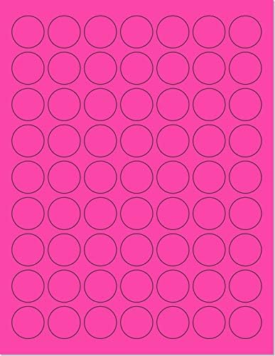 NextDayLabels - Pack of 25 Sheets, 8-1/2 x 11 Fluorescent Labels by NextDayLabels