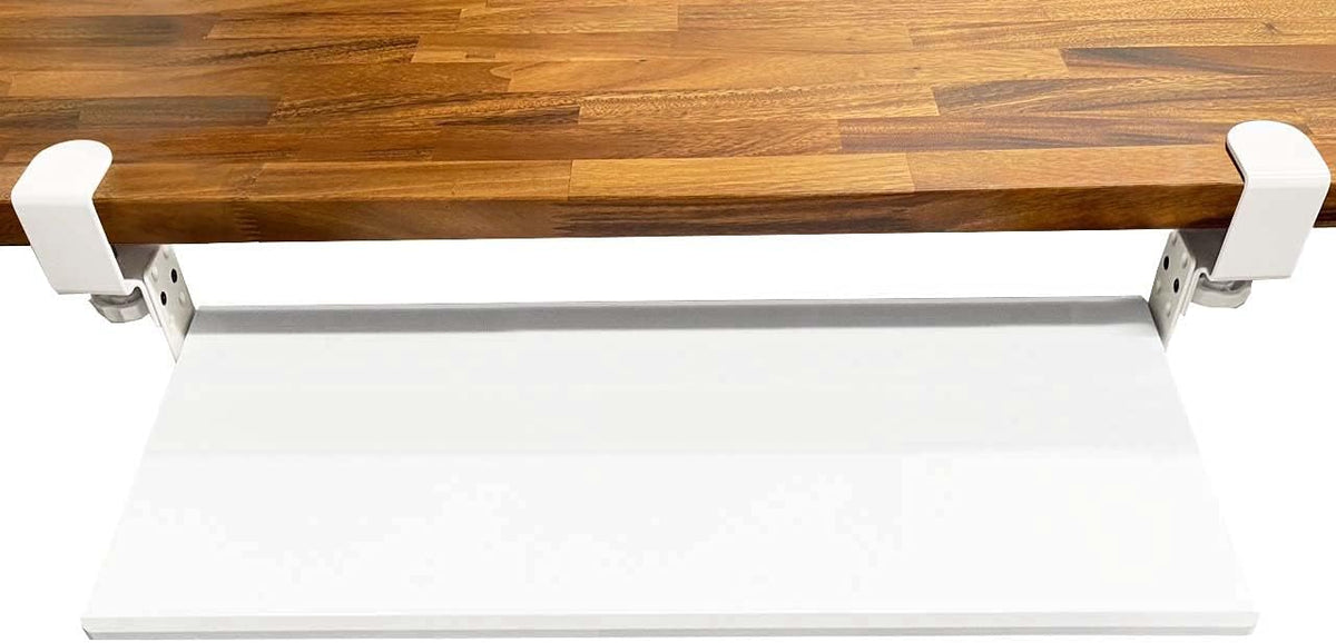 Stand Up Desk Store Large Clamp-On Retractable Adjustable Keyboard Tray | Imp...