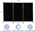Room Divider 6FT Folding Privacy Screens, 3 Panel Partition Room Dividers - Image 5