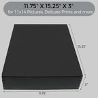 Lineco Archival 11 x 14 x 3 inches Museum Archival Storage Box, Drop Front - Image 2