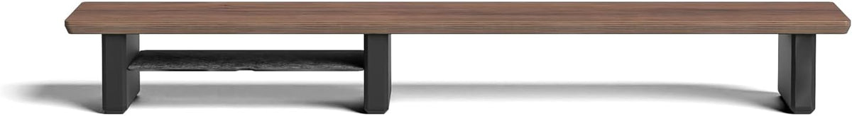 Raico Desk Cockpit Shelf Monitor Stand System Dual Screen Setup Wood Large De...