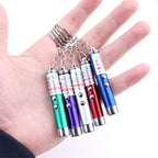 6 PCS Cat Toys Laser Pointer Mini Keychain Laser Pointer LED Flashlight Dog - Image 6