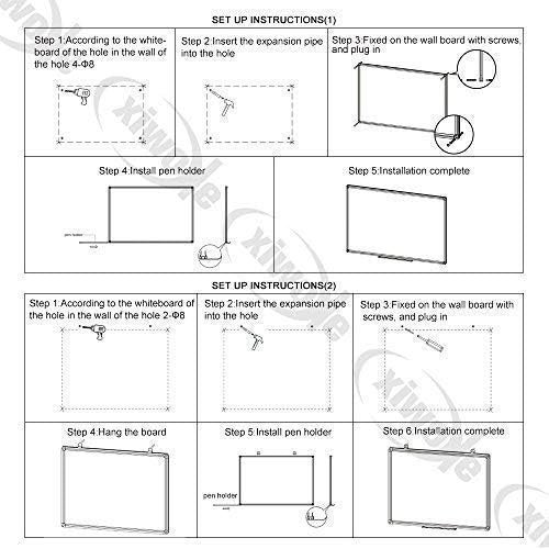 XIWODE 24x36 Inch Magnetic Dry Erase Whiteboard，Silver Aluminum Frame - Image 9