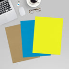 LUXPaper 8.5" x 11" Paper | Letter Size | Citrus Yellow | 80lb. Text | 50 Qty - Image 6