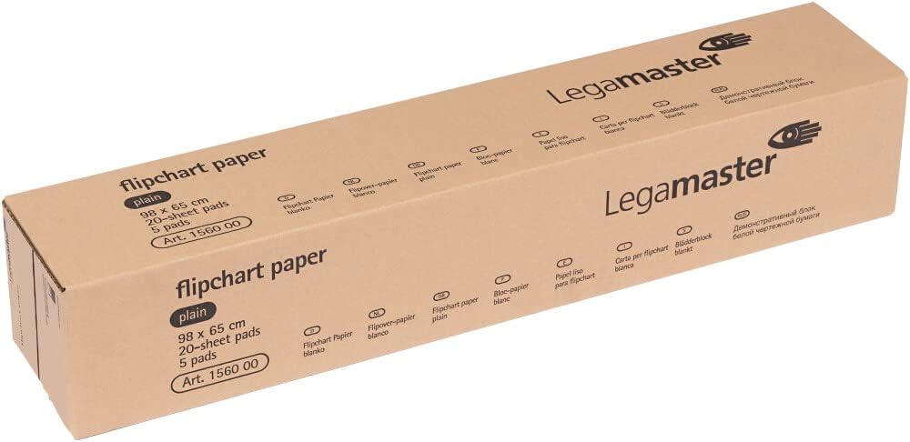 Legamaster Plain Flipchart Gridded - 5 Pack